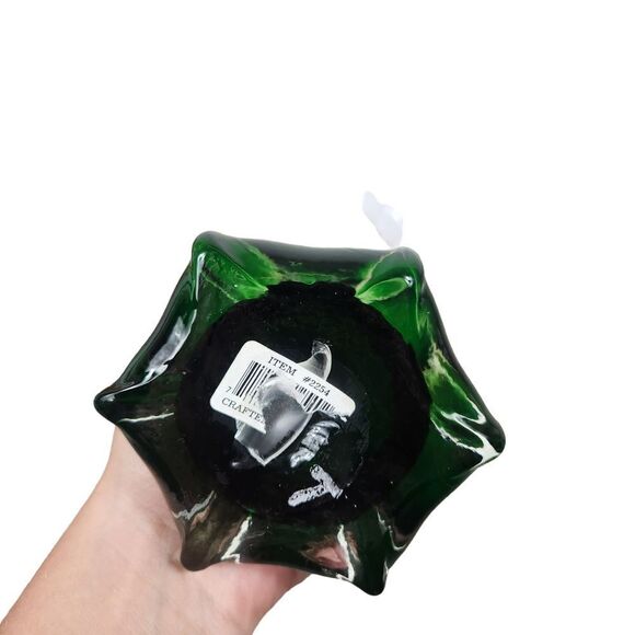 Vintage Murano Jack in The Pulpit Calla Lily Hand Blown Glass Large Vase 16” - Picture 5 of 9